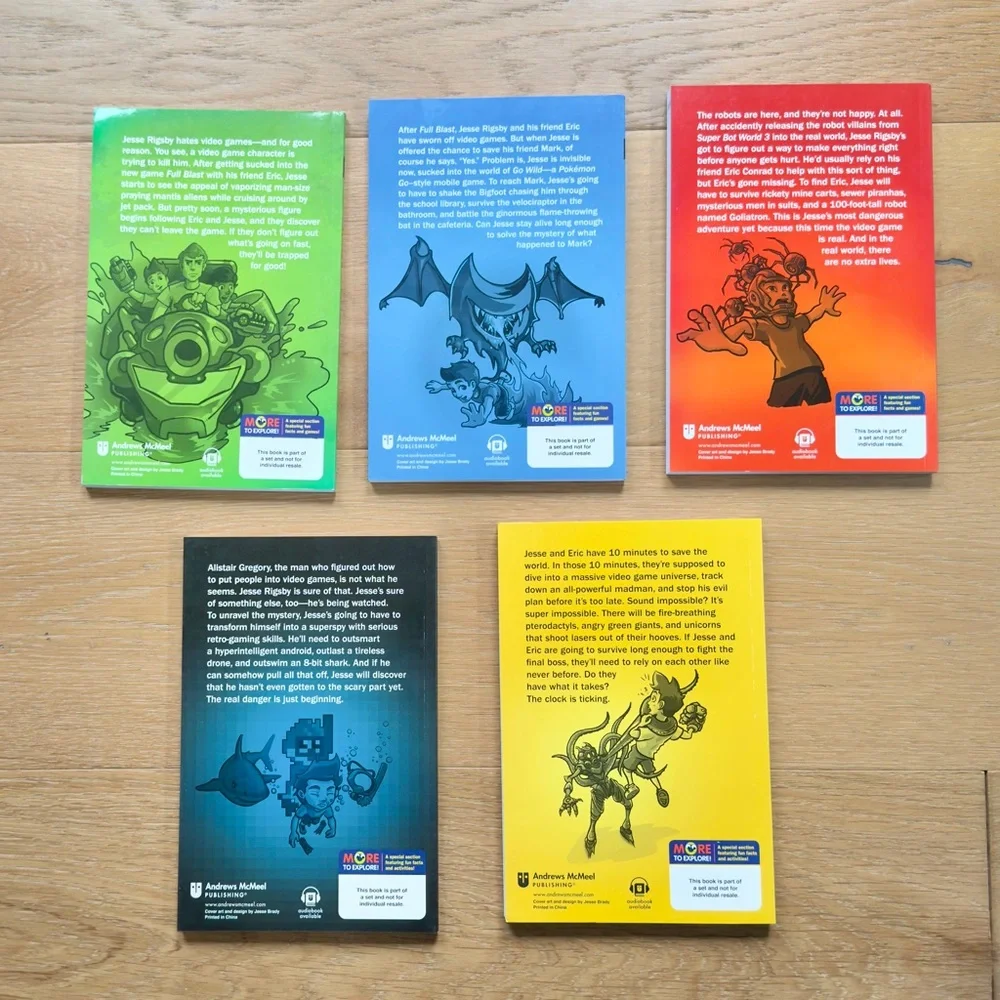 Trapped in a Video Game Box Set Book Series Complete Gift Set Like New Sci-Fi